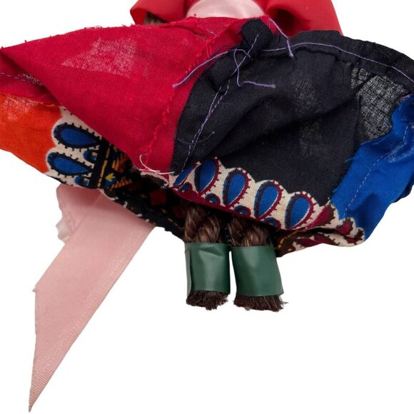 Vintage Rope Doll Caribbean Souvenir World Costume Barbados Bahamas Jamaca - Picture 7 of 12